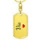 Via Keychain – Custom Name Keychain for Women