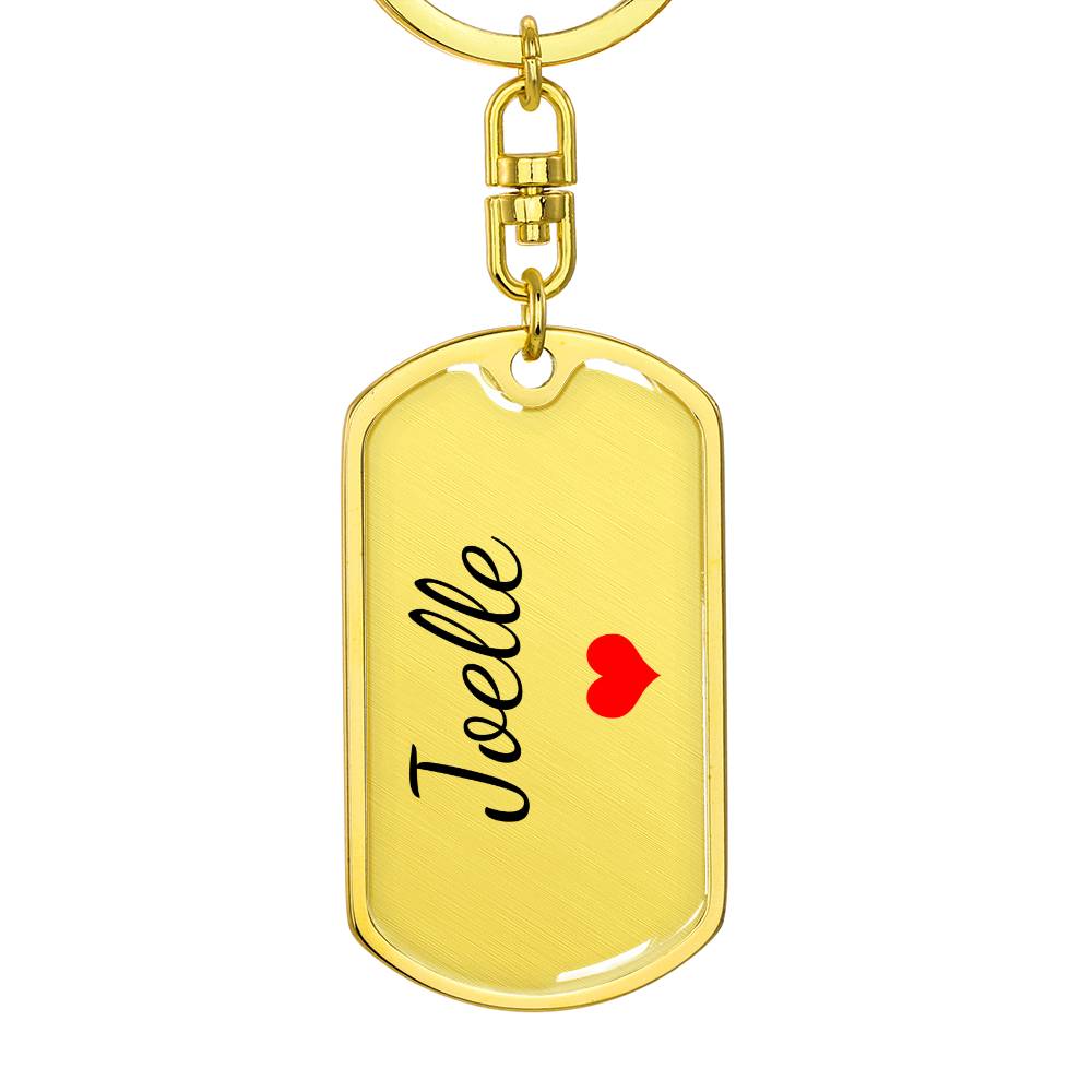 Joelle Keychain – Custom Name Keychain for Women