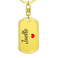 Load image into Gallery viewer, Joelle Keychain – Custom Name Keychain for Women
