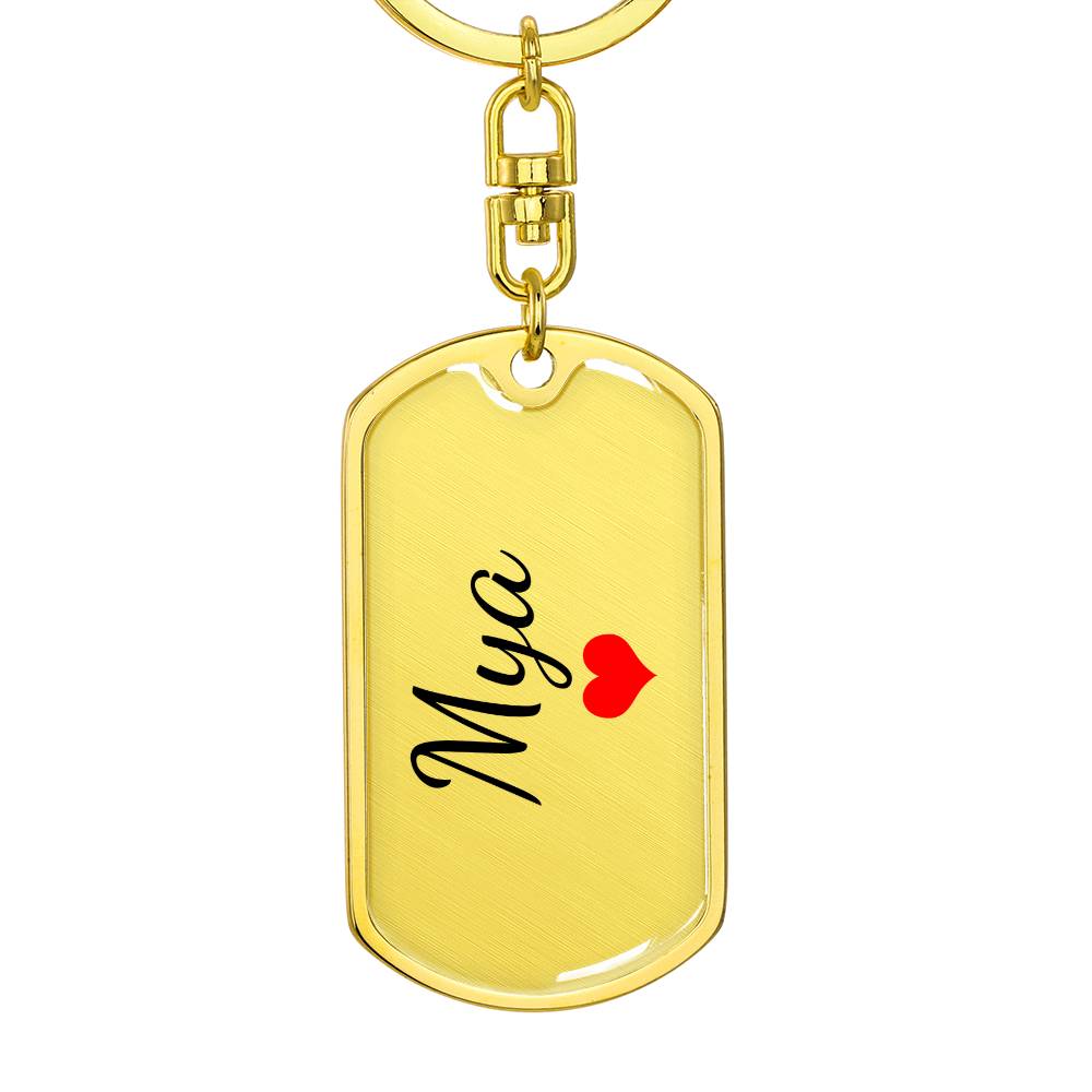 Mya Keychain – Custom Name Keychain for Women