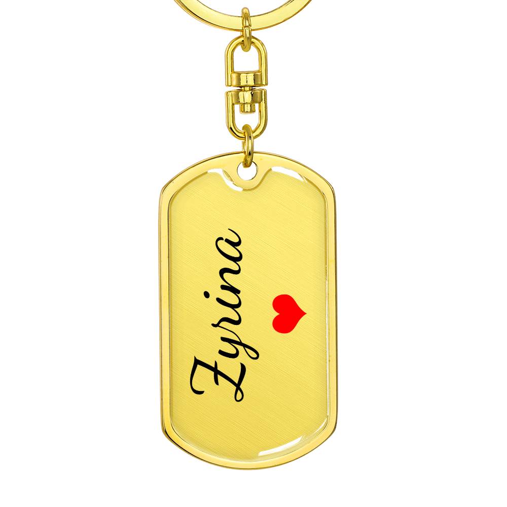 Zyrina Keychain – Custom Name Keychain for Women