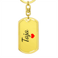 Taja Keychain – Custom Name Keychain for Women