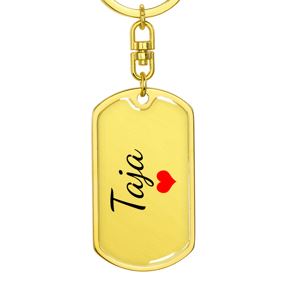 Taja Keychain – Custom Name Keychain for Women