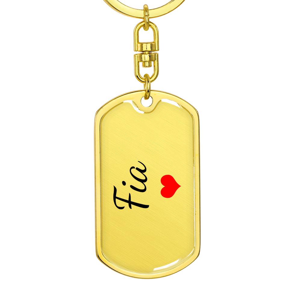 Fia Keychain – Custom Name Keychain for Women