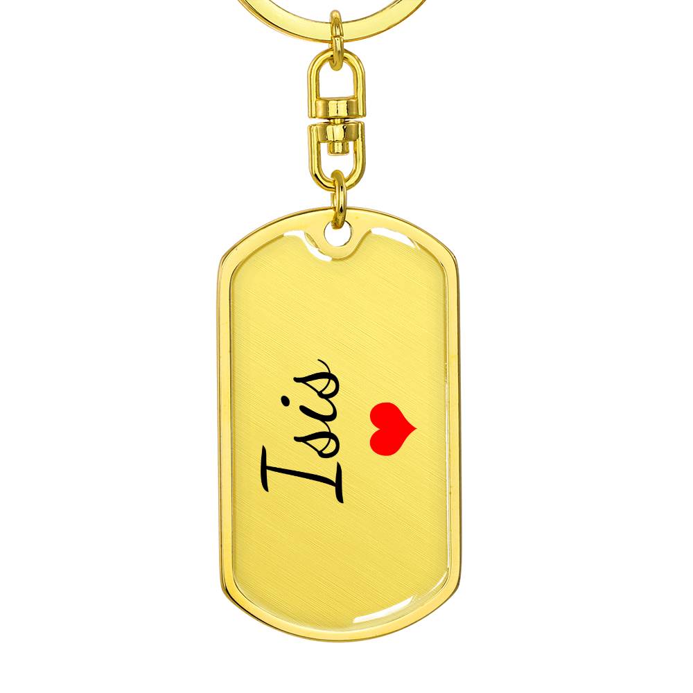 Isis Keychain – Custom Name Keychain for Women
