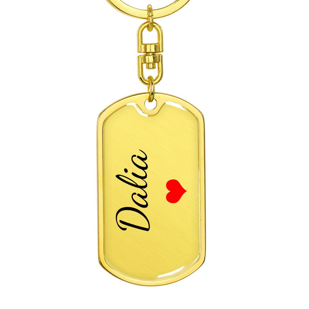 Dalia Keychain – Custom Name Keychain for Women