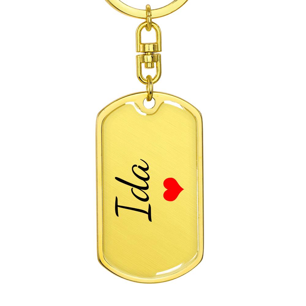 Ida Keychain – Custom Name Keychain for Women