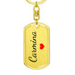 Carmina Keychain – Name Keychain for Women