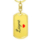 Layne Keychain – Custom Name Keychain for Women
