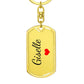 Giselle Keychain – Name Keychain for Women