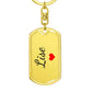 Lise Keychain – Custom Name Keychain for Women