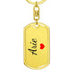 Arie Keychain – Custom Name Keychain for Women