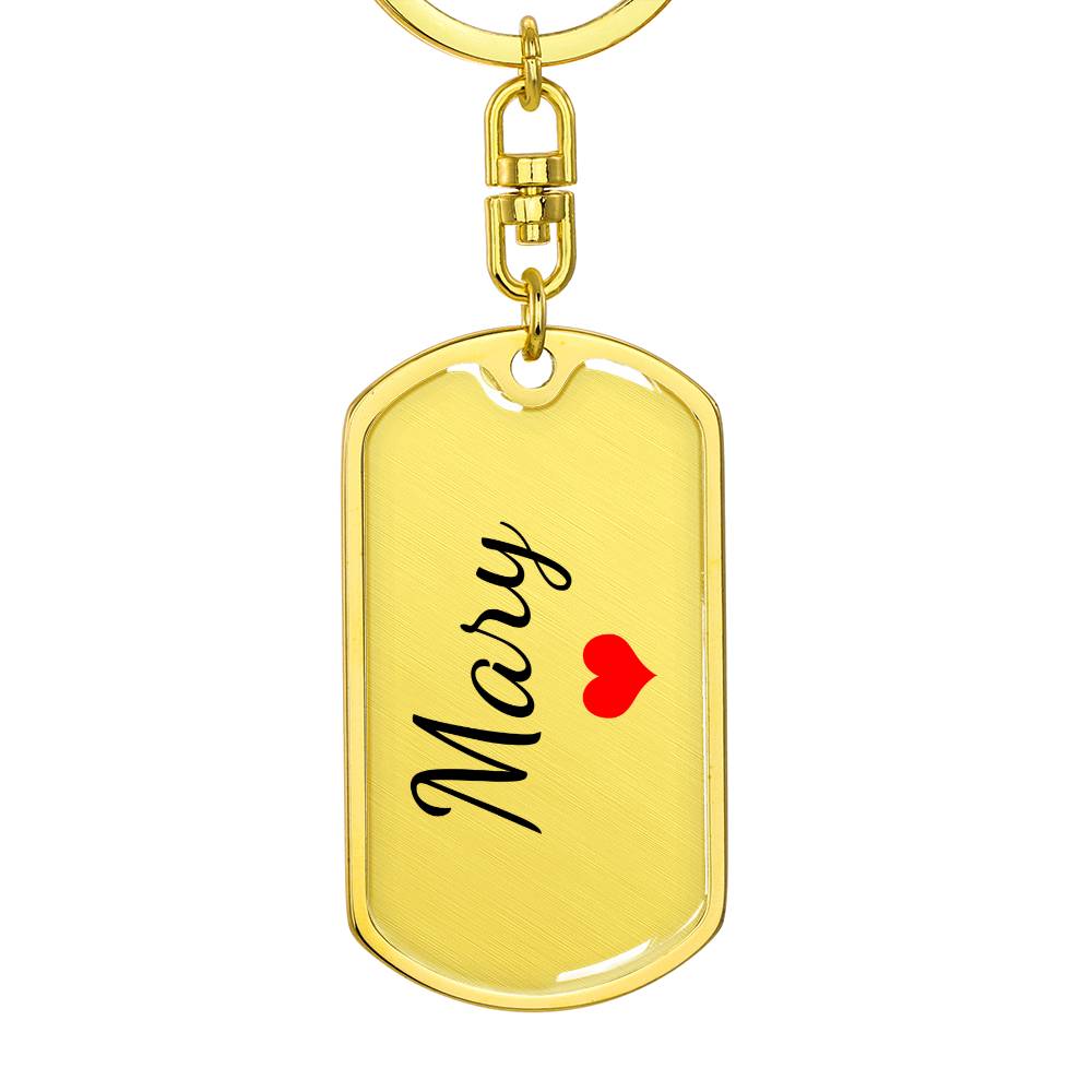 Mary Keychain – Custom Name Keychain for Women
