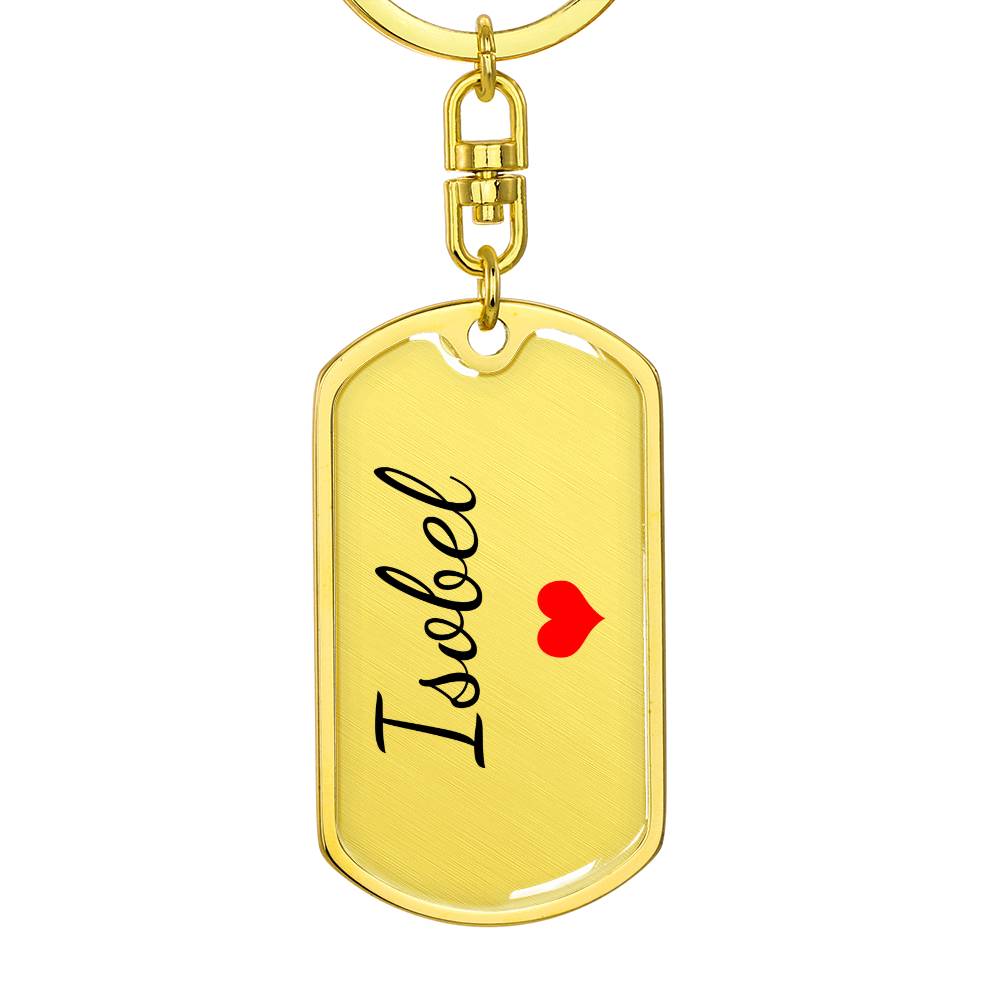 Isobel Keychain – Custom Name Keychain for Women