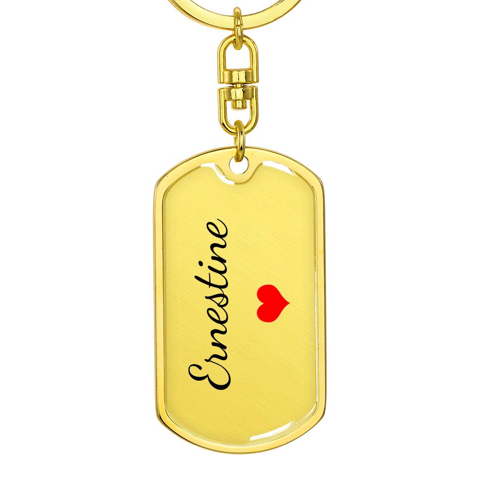 Ernestine Keychain – Name Keychain Gift
