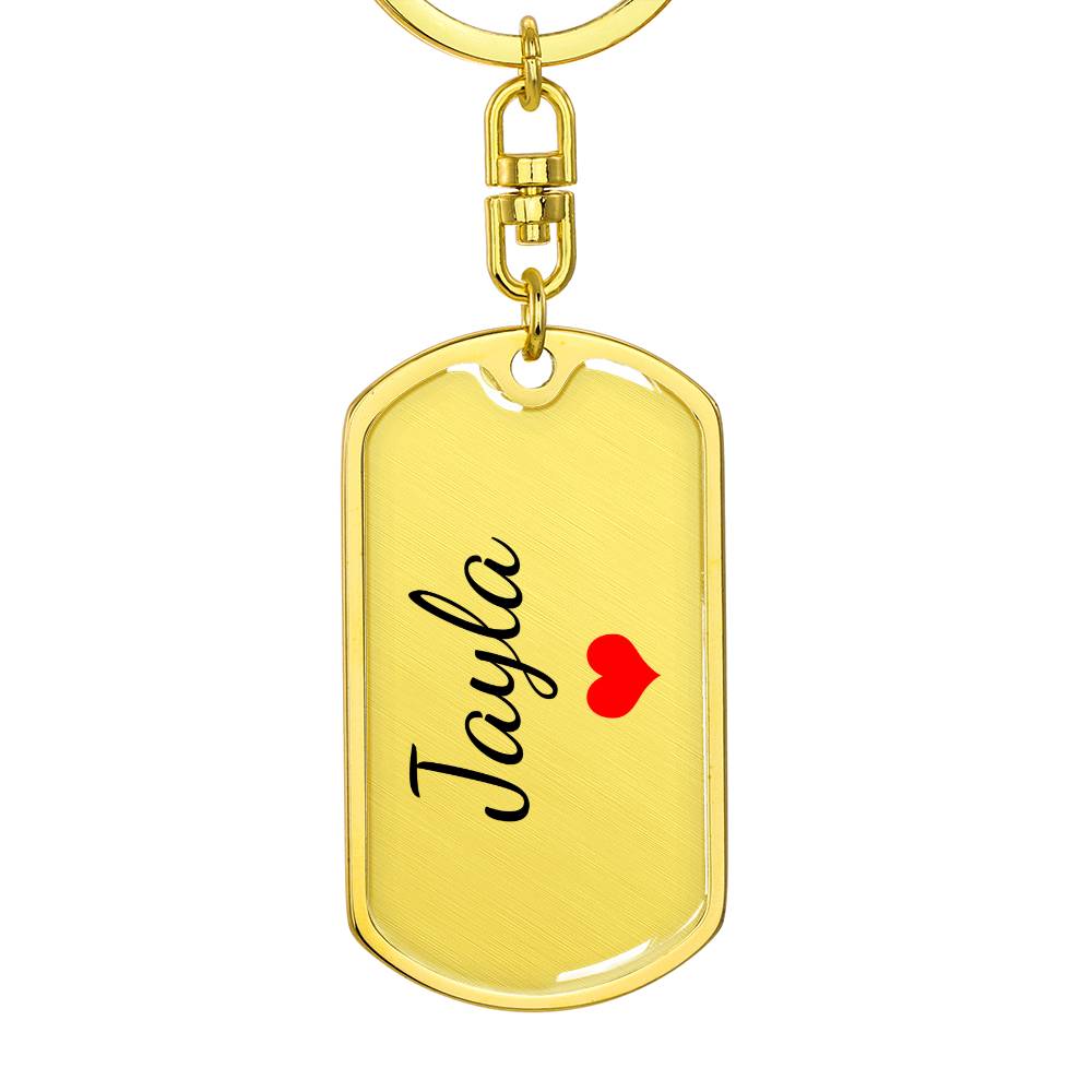 Jayla Keychain – Custom Name Keychain for Women
