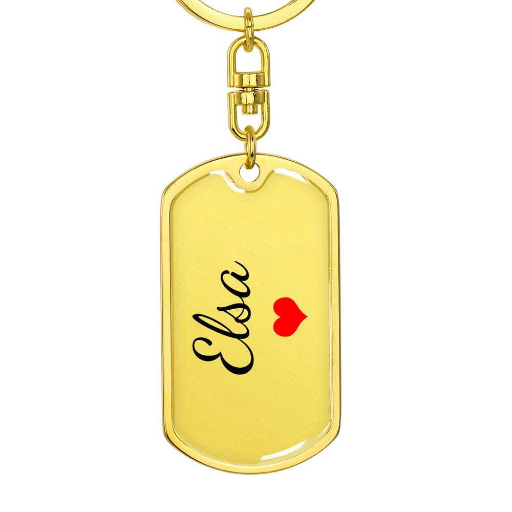 Elsa Keychain – Custom Name Keychain for Women