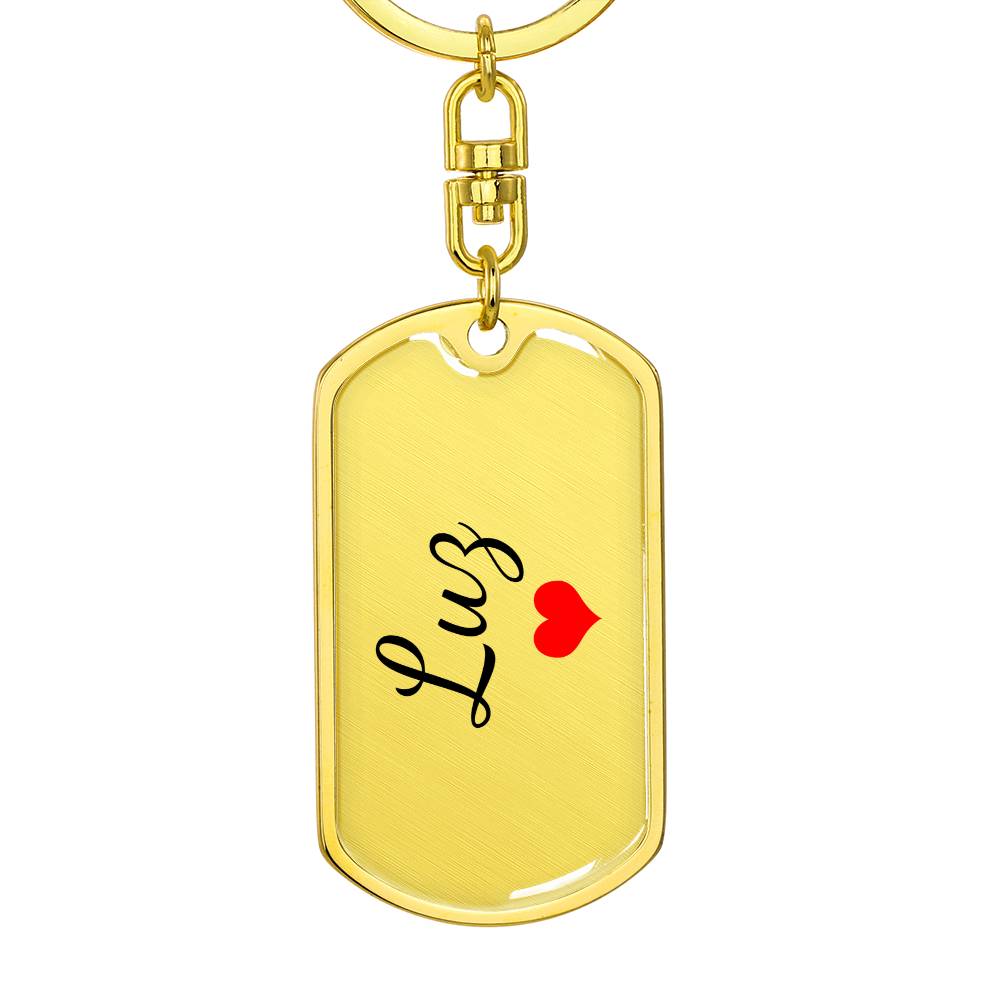 Luz Keychain – Custom Name Keychain for Women