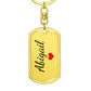 Abigail Keychain – Name Keychain for Women