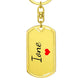 Ione Keychain – Custom Name Keychain for Women