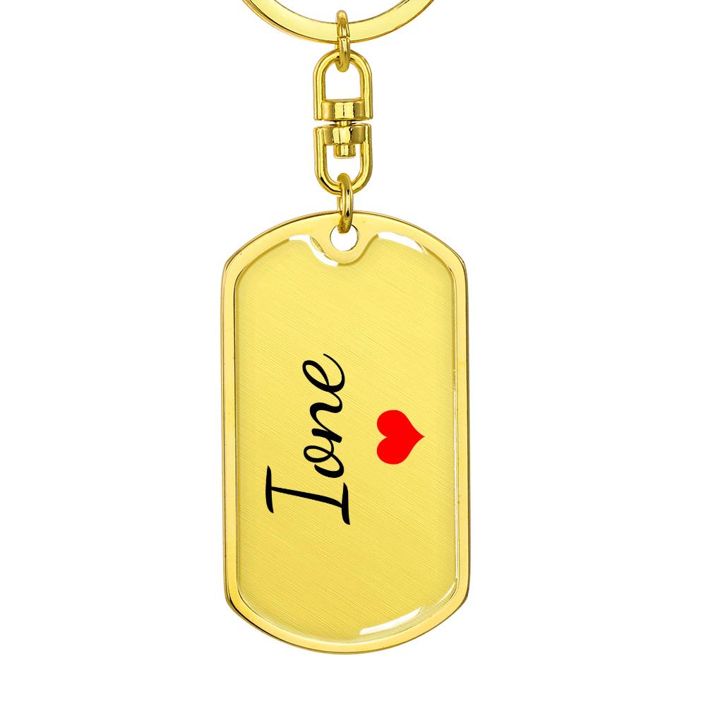 Ione Keychain – Custom Name Keychain for Women
