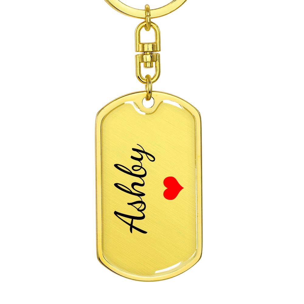 Ashby Keychain – Custom Name Keychain for Women