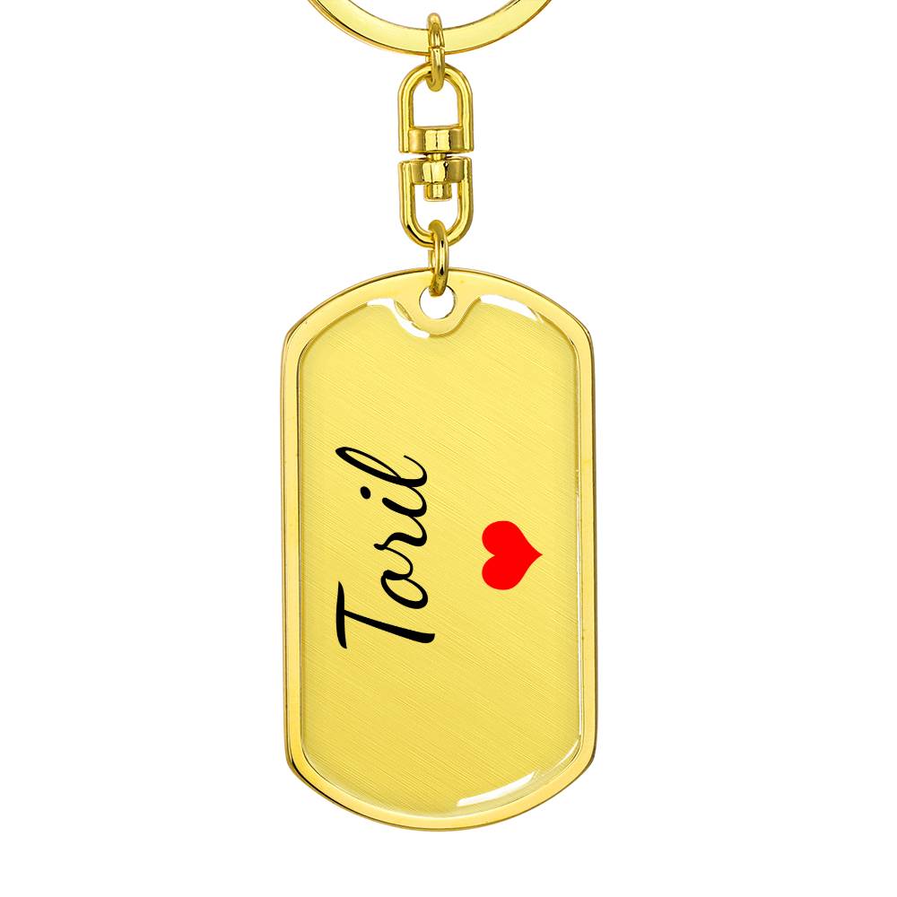 Toril Keychain – Custom Name Keychain for Women