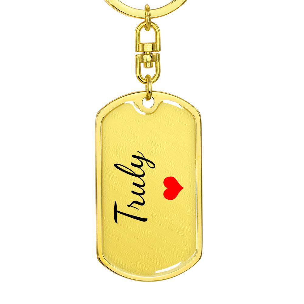 Truly Keychain – Custom Name Keychain for Women