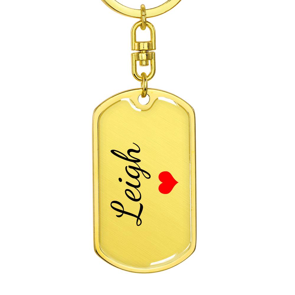 Leigh Keychain – Custom Name Keychain for Women