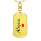 Alegria Keychain – Name Keychain for Women