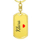 Klara Keychain – Custom Name Keychain for Women