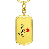 Load image into Gallery viewer, Aggie Keychain – Custom Name Keychain for Women
