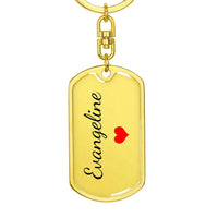 Load image into Gallery viewer, Evangeline Keychain – Name Keychain Gift
