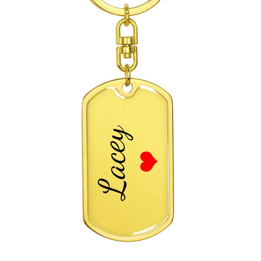 Lacey Keychain – Custom Name Keychain for Women
