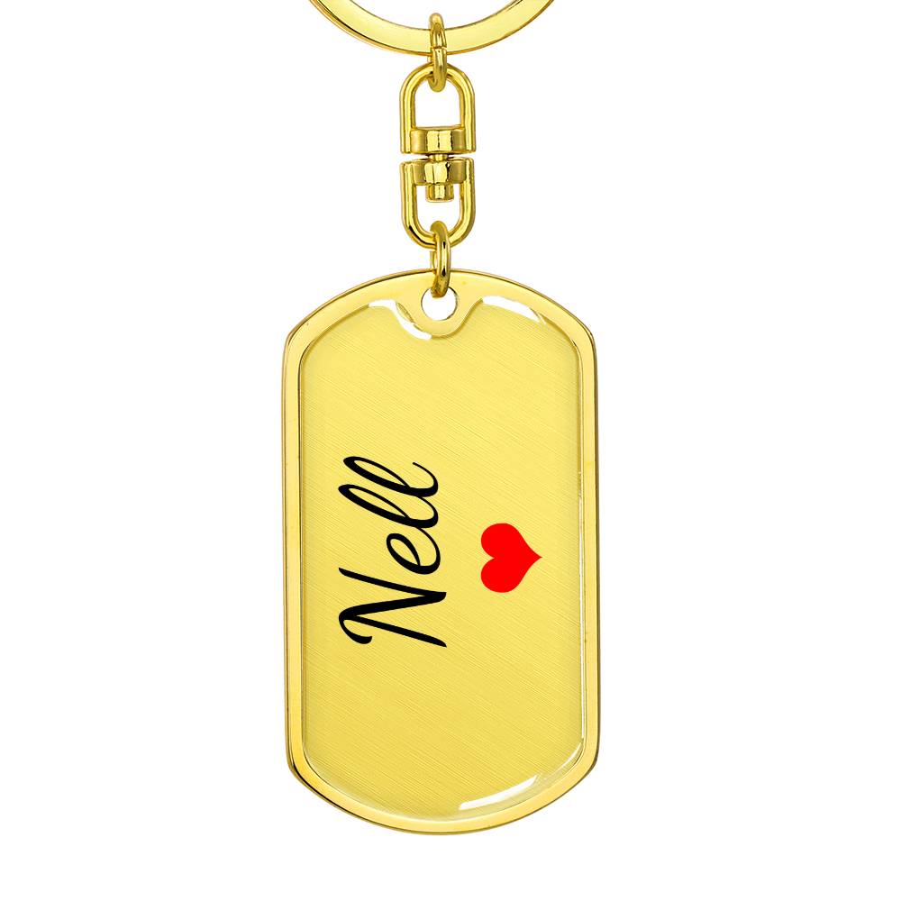 Nell Keychain – Custom Name Keychain for Women