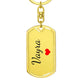 Vayra Keychain – Custom Name Keychain for Women