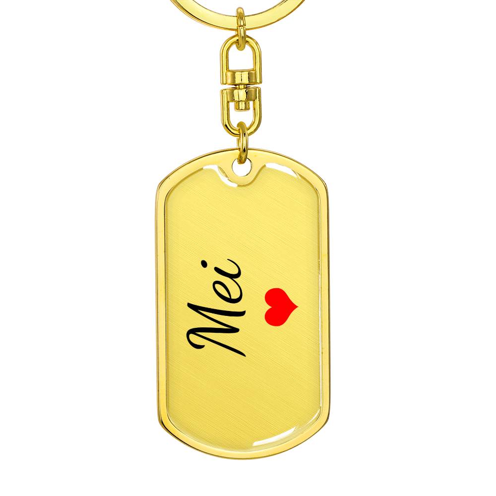 Mei Keychain – Custom Name Keychain for Women