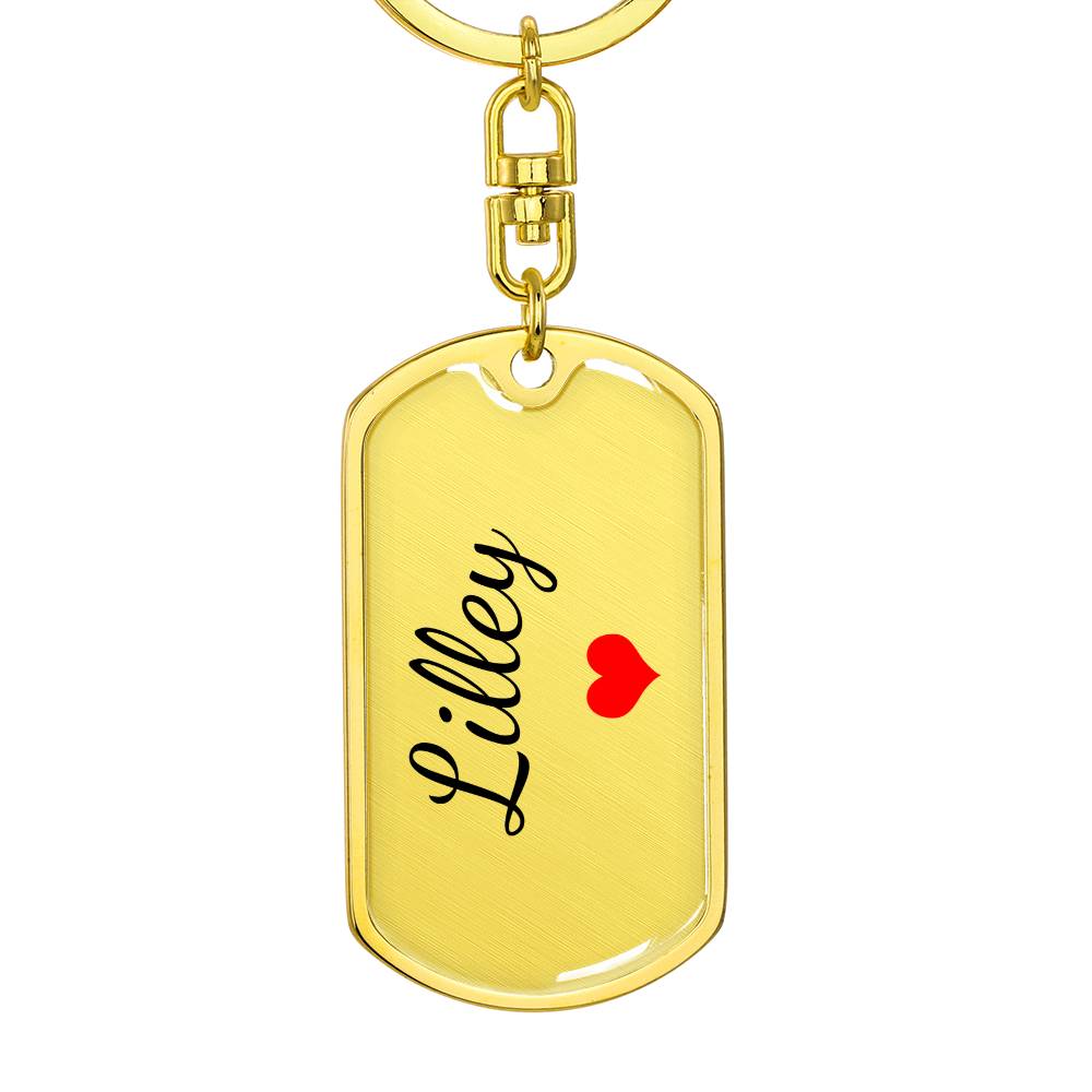 Lilley Keychain – Custom Name Keychain for Women