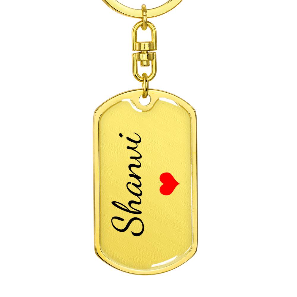 Shanvi Keychain – Custom Name Keychain for Women