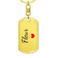 Fleur Keychain – Custom Name Keychain for Women