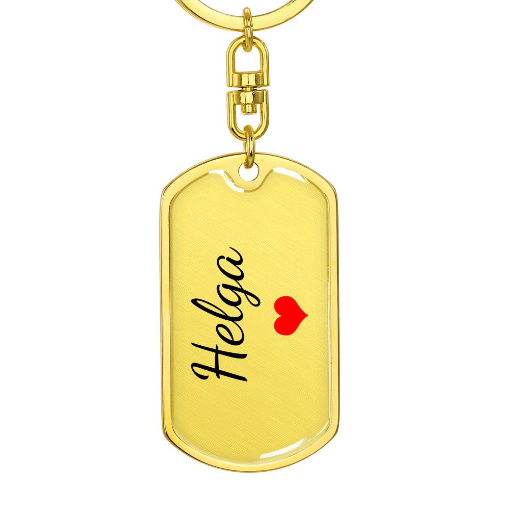 Helga Keychain – Custom Name Keychain for Women