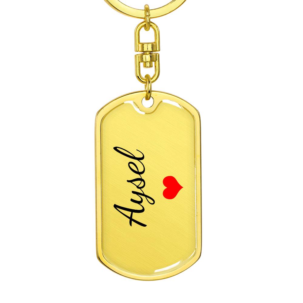 Aysel Keychain – Custom Name Keychain for Women