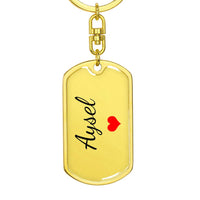 Load image into Gallery viewer, Aysel Keychain – Custom Name Keychain for Women
