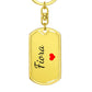 Fiora Keychain – Custom Name Keychain for Women
