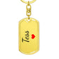 Tess Keychain – Custom Name Keychain for Women