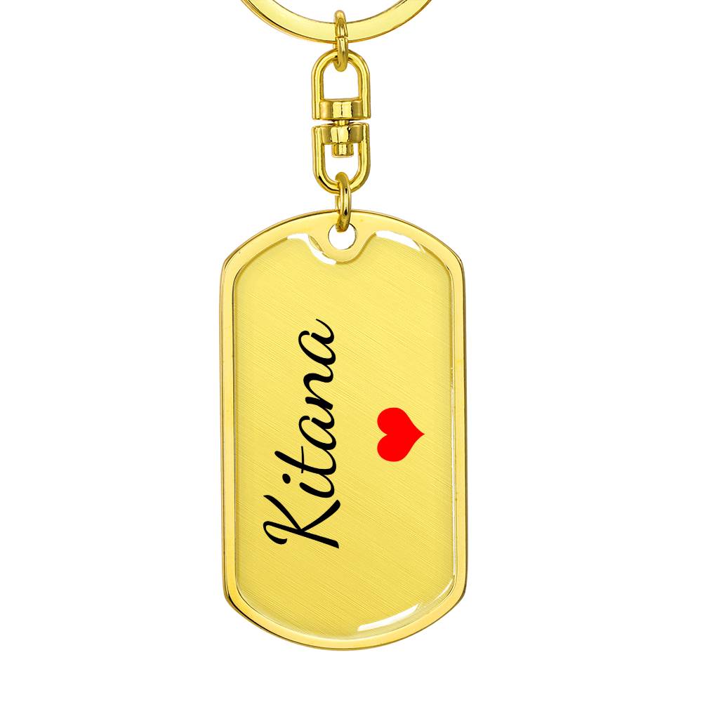 Kitana Keychain – Custom Name Keychain for Women