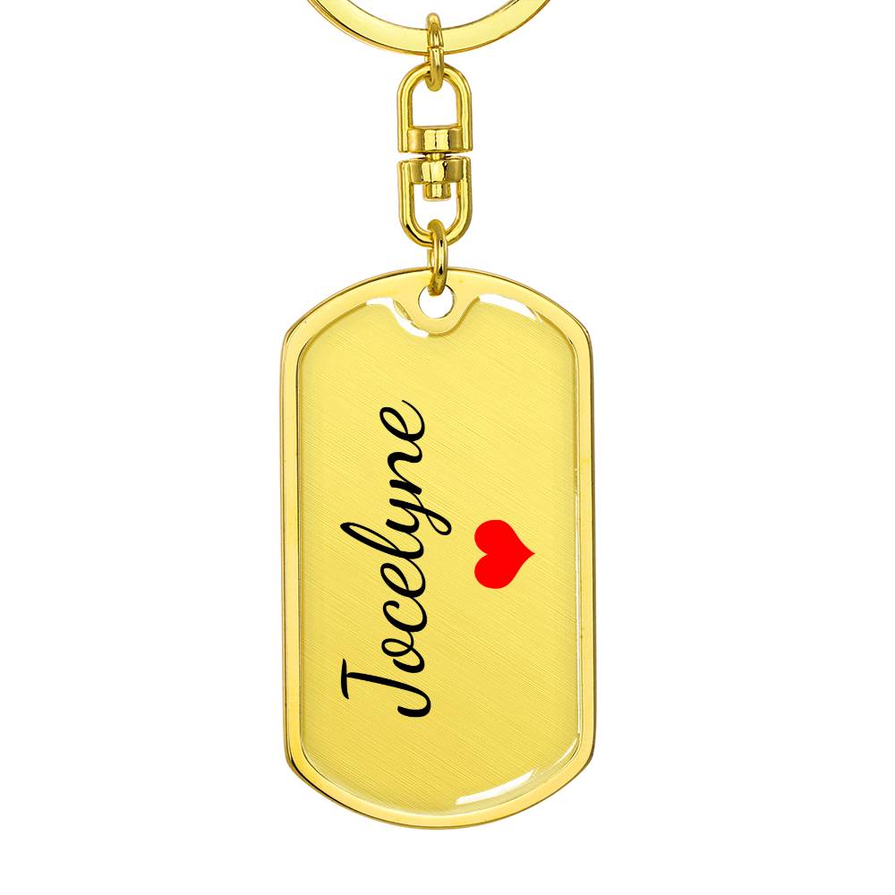 Jocelyne Keychain – Name Keychain Gift