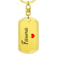 Fauna Keychain – Custom Name Keychain for Women