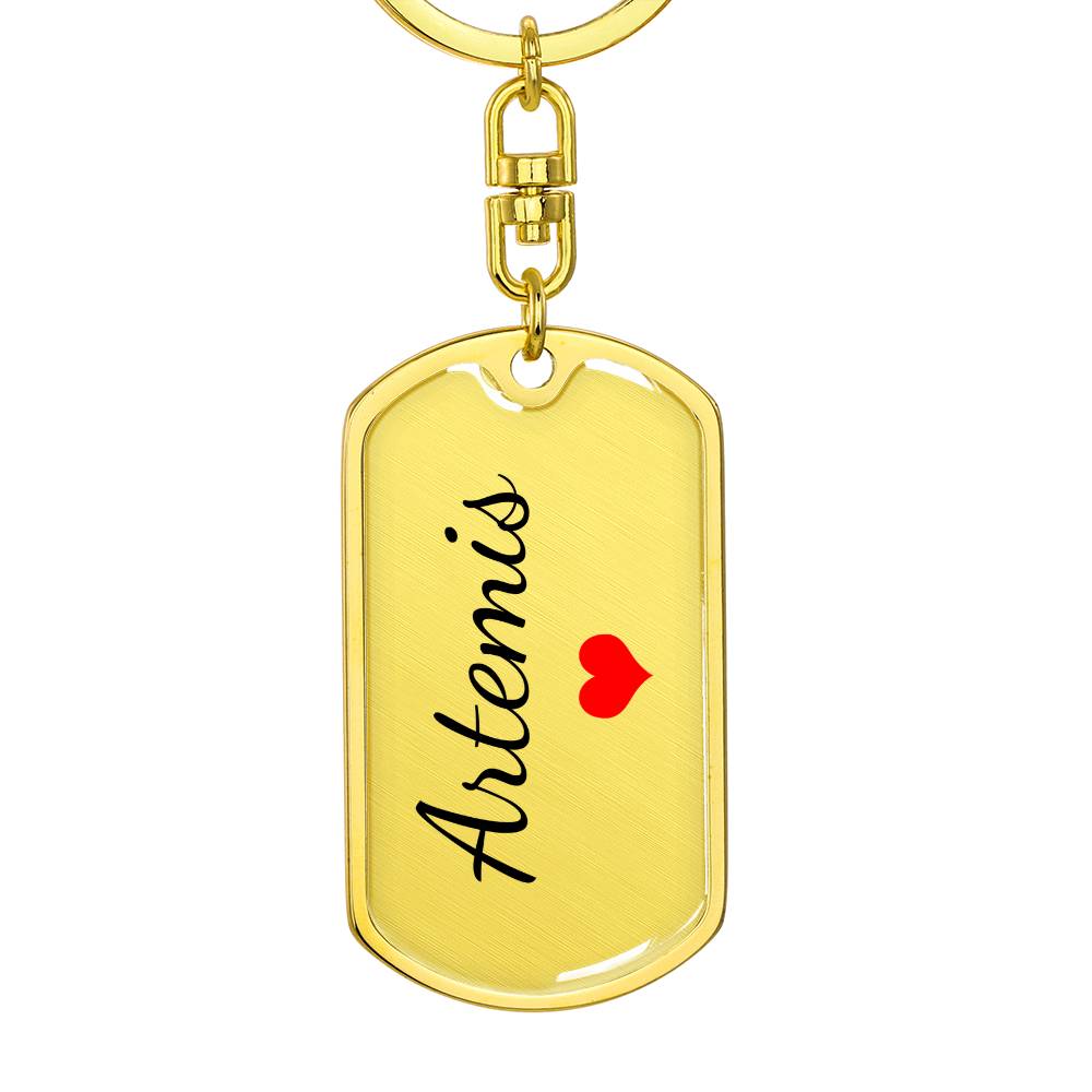 Artemis Keychain – Name Keychain for Women