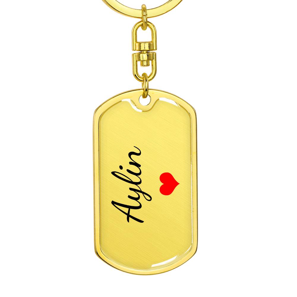 Aylin Keychain – Custom Name Keychain for Women
